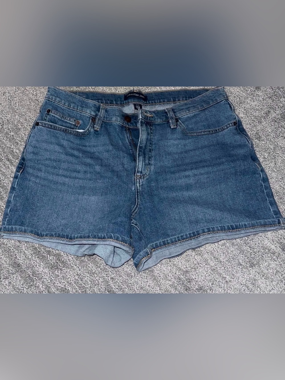Calvin Klein Medium Blue Denim Shorts